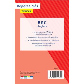 Repères clés bac Anglais