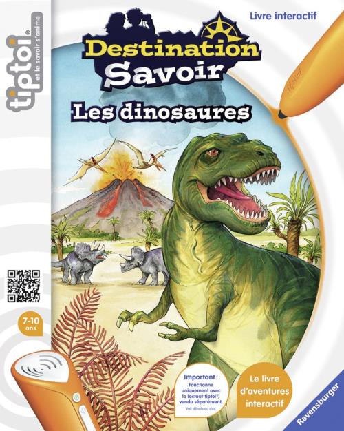 Livre interactif Destination Savoir Dinosaures Ravensburger pour Lecteur Tiptoi