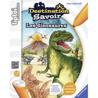 Livre interactif Destination Savoir Dinosaures Ravensburger pour Lecteur Tiptoi