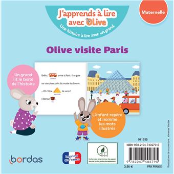 J'apprends à lire avec Olive - Olive visite Paris