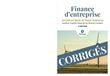 Finance d'entreprise 5e Corrigés