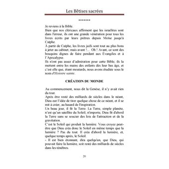 Les Bêtises Sacrées