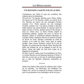 Les Bêtises Sacrées