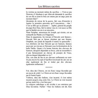 Les Bêtises Sacrées