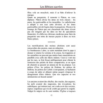 Les Bêtises Sacrées