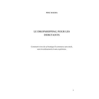 Le dropshipping pour les débutants
