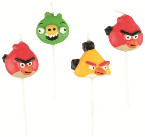 4 Bougies Angry Birds Amscan