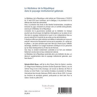 Le Médiateur de la République dans le paysage institutionnel gabonais