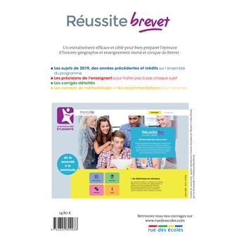 Réussite brevet 2020 Histoire-géographie 3e enseignement moral et civique