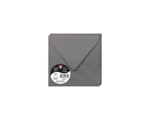 Pack de 20 enveloppes Pollen 140 x 140 mm Gris acier