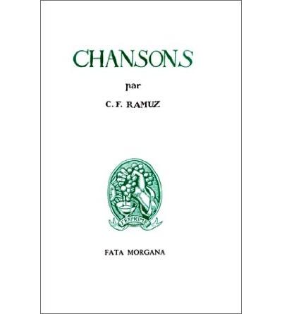 Chansons - Charles-Ferdinand Ramuz - broché
