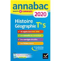 Annales Annabac 2020 Histoire-Géographie Tle S