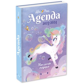 Agenda Lilou la licorne 2023-2024