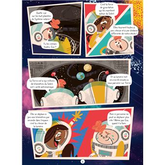 Découvre l'espace en BD