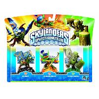 Skylanders - Pack de figurines Drobot + Stump Smash + Flame Slinger