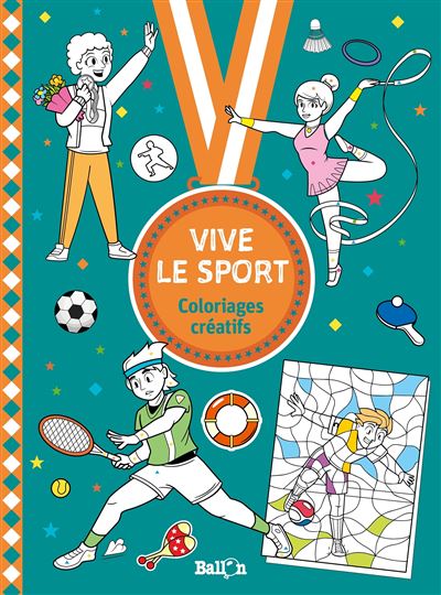 Sport : Coloriages créatifs -  Collectif - broché