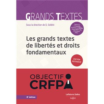Les grands textes de libertés et droits fondamentaux