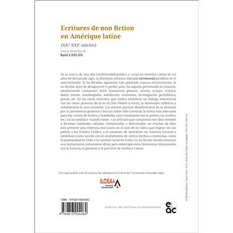 Escrituras de no ficción en América latina (siglos XX y XXI) / _Écritures de non fiction en Amérique latine (XXe-XXIe siècles)_