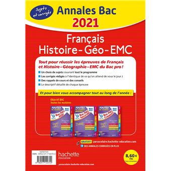Annales Bac 2021 Hist-Geo Français Bac Pro