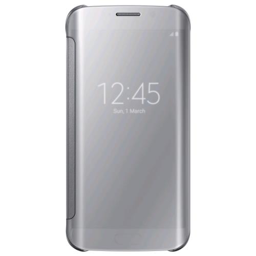 Etui Samsung Clear View pour Galaxy S6 Edge Argent