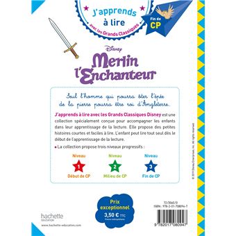 Merlin l'Enchanteur CP Niveau 3