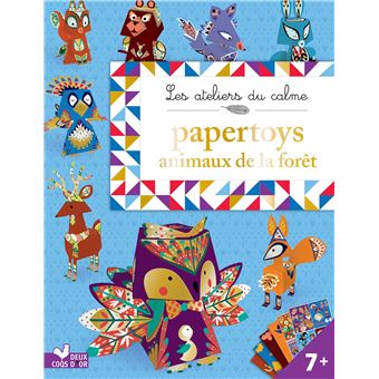 Papertoys animaux de la forêt - pochette avec accessoires