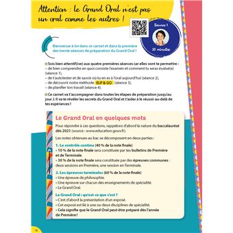 Mon Carnet Du Grand Oral - Terminale (La méthode sur mesure) - 2022