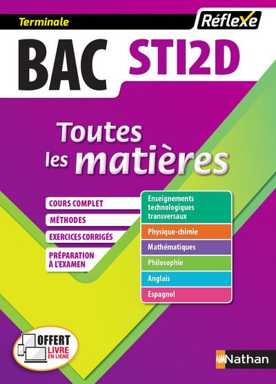 Sciences technologies de l'industrie et développement durable Term STI2D (Ttes les matières)