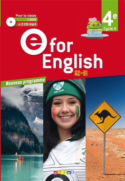 E for English 4ème Cycle 4, A2-B1