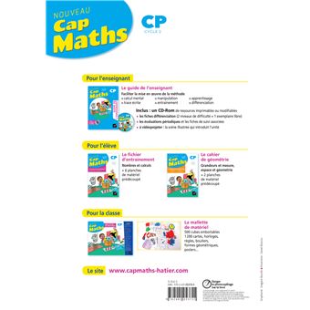 CAP MATHS CP Éd. 2019 - Cahier de Géométrie-Mesure