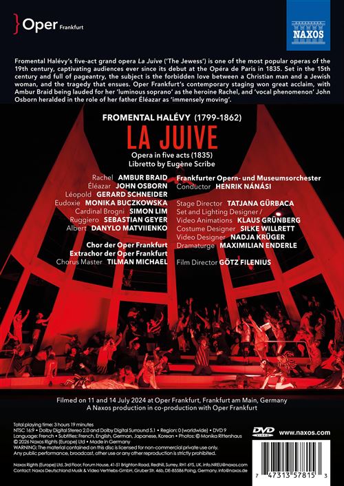その他 La Juive/ [DVD] [Import] Amazon.com: Halevy - La Juive : Neil Shicoff, Krassimira Stoyanova