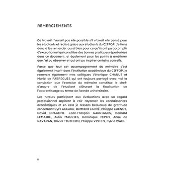 Guide du Mémoire de Master en gestion