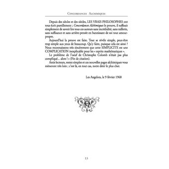 Concordances Alchimiques