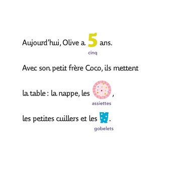 J'apprends à lire avec Olive - Olive fête son anniversaire