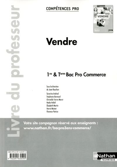 Vendre 1ère-Term Bac pro commerce