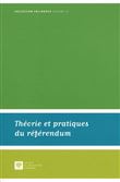 Théorie et pratiques du référendum