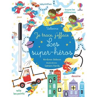 Les super-héros - Je trace, j'efface