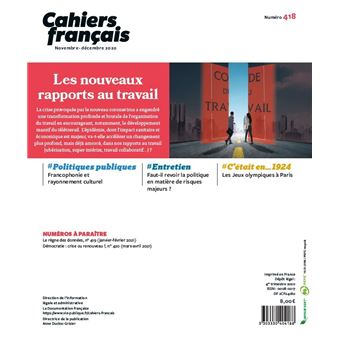 Les nouveaux rapports au travail