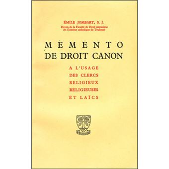 Mémento de droit canon