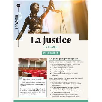 La justice en France - Dépliant