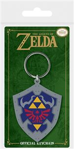 Porte-clés The Legend of Zelda Bouclier Hylien caoutchouc 6 cm