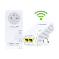 Kit de 2 adaptateurs IT Works CPL WiFi 500 Mbps Blanc