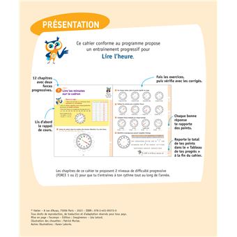 Lire l'heure CE1/CE2 7-9 ans