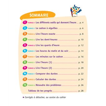 Lire l'heure CE1/CE2 7-9 ans
