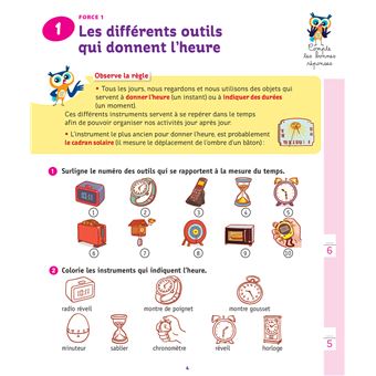 Lire l'heure CE1/CE2 7-9 ans