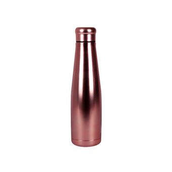 Bouteille en inox Woodway rose dorée 550 ml