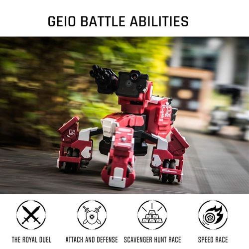 Robot De Combat GEIO FPS Avec Reconnaissance Visuelle, Rouge, Neuf (emballage Peut être Ouvert)