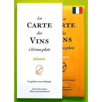 La carte des vins s'il vous plaît, Alsace - cartonné - Adrien Grant ...