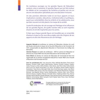 Les grandes figures de l'éducation