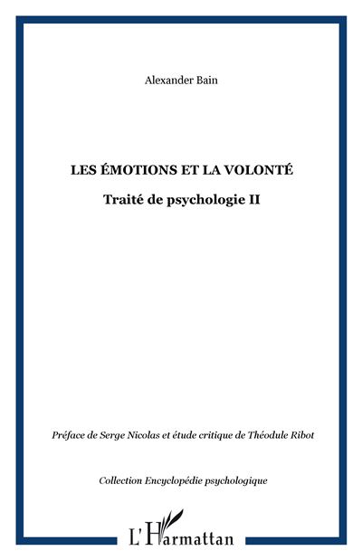 Traite de psychologie - A. Bain - broché